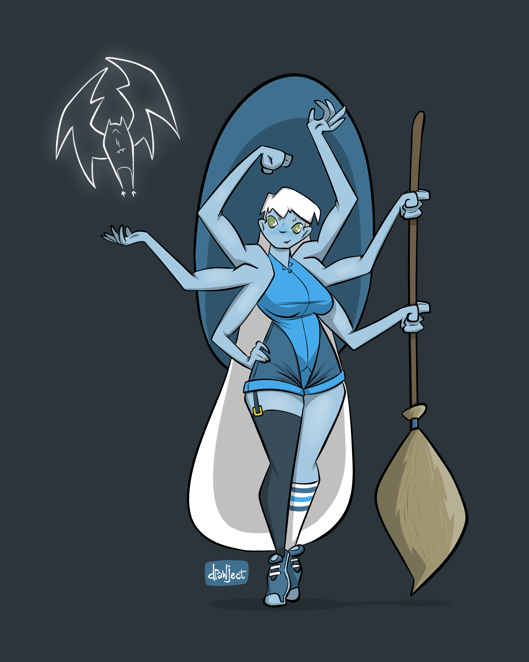 Cobalt Bat Witch